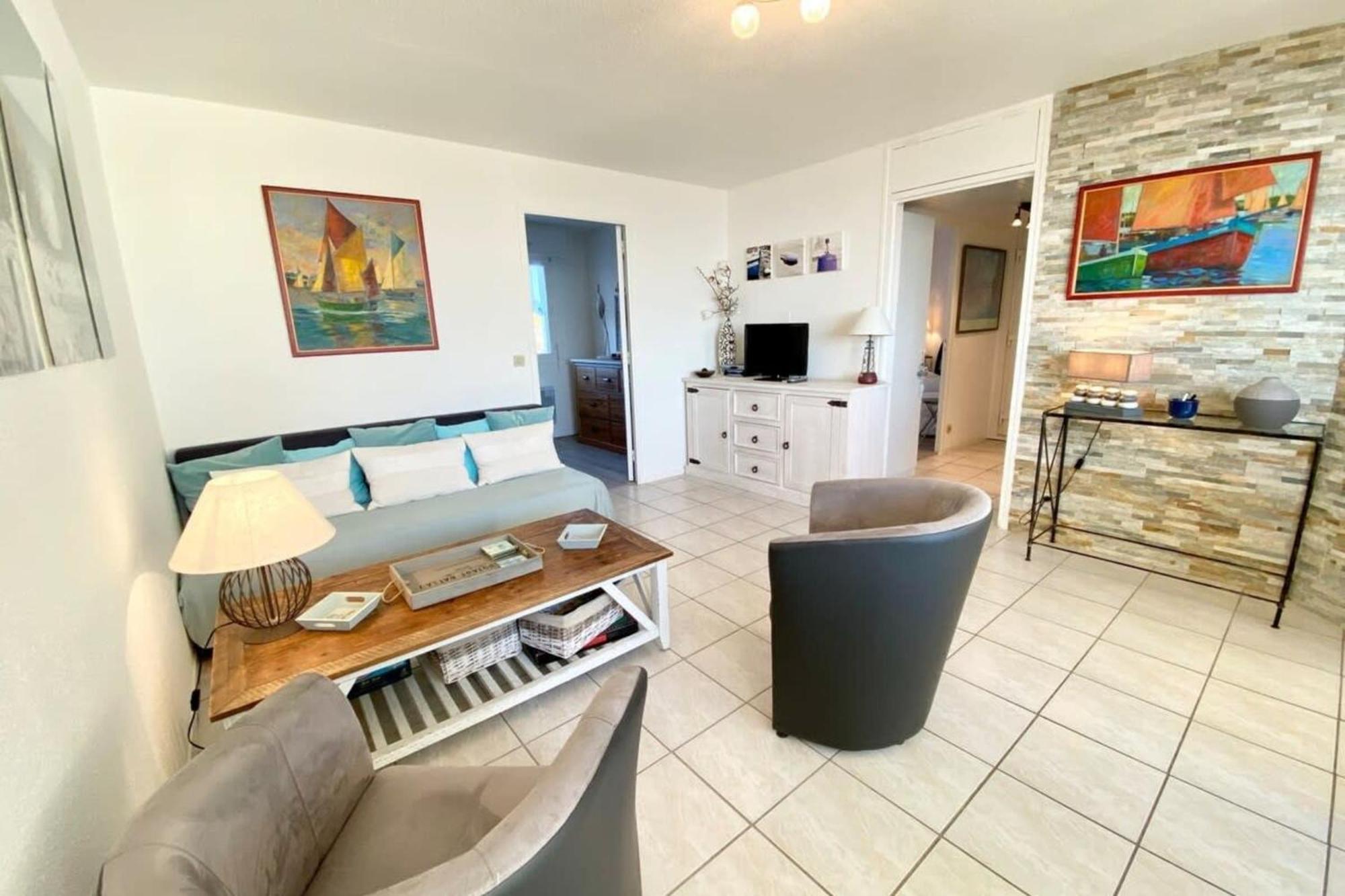 Superbe T3 Cosy Vue Mer 180 Ploemeur Exterior photo