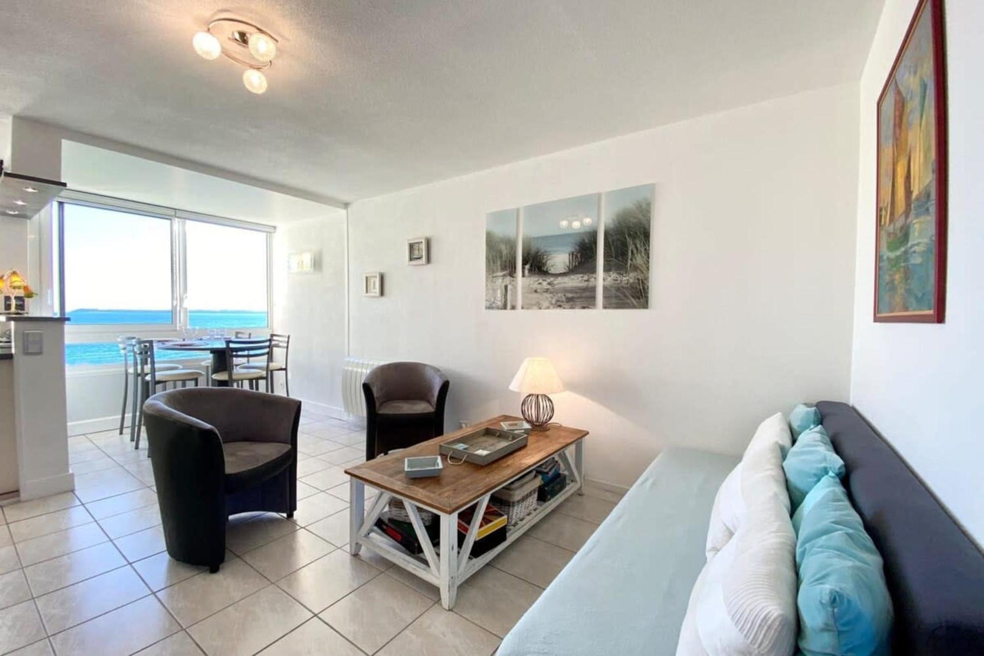 Superbe T3 Cosy Vue Mer 180 Ploemeur Exterior photo