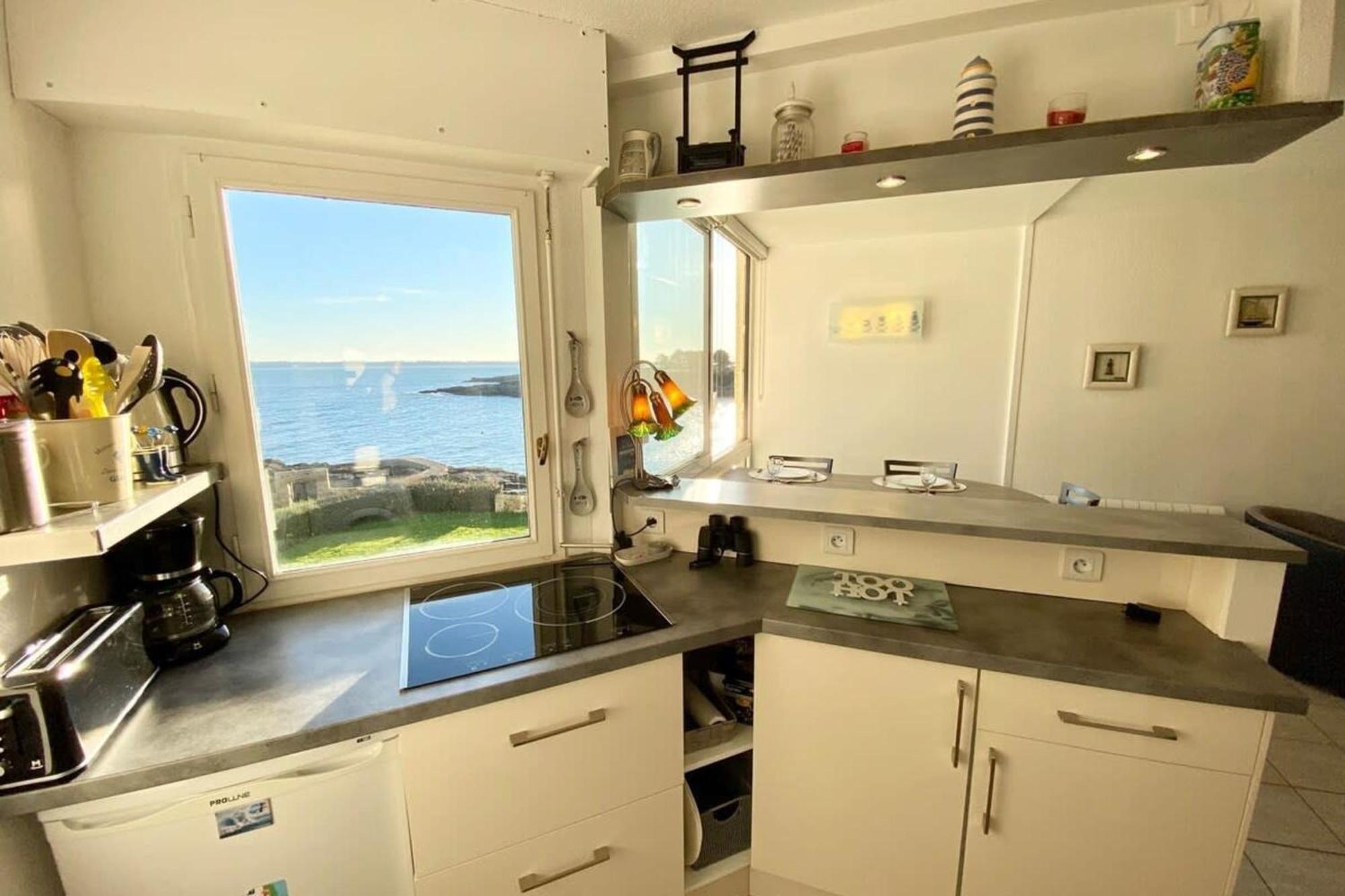Superbe T3 Cosy Vue Mer 180 Ploemeur Exterior photo